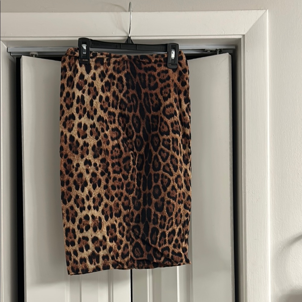 Leopard Print Women's Skirt